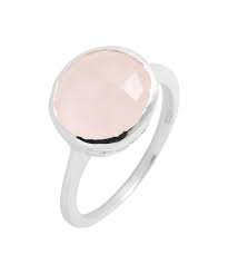 Livré dans une boite écrin sous 7 jours ouvrés. Bague Argent Quartz Rose Rond 12mm Ref 29308