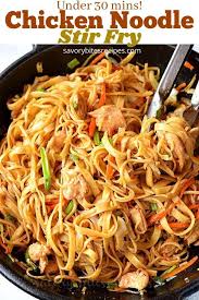 Make This Spicy Chicken Noodle Stir Fry Recipe Chicken Stir Fry With Noodles Takeout Food Spicy Chicken Noodles