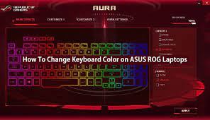 Navigate to the following file path: How To Change Keyboard Color On Asus Rog Laptops My Laptop Guide