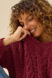 Altar'd State Amanda Cable Denim Mixed Pullover at CoolSprings Galleria in  Franklin, TN