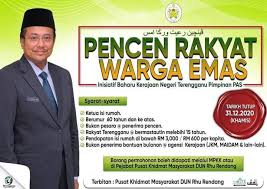 Bantuan persekolahan terengganu untuk pendapatan rumah rm2500 ke bawah yang ibu bapa merupakan pengundi terengganu. Pencen Rakyat Warga Emas Pencen Jpkk Seberang Marang Facebook