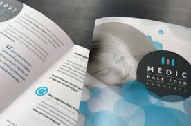 Some are quite detailed, and specifically geared for university projects, whereas others are more of a blank slate that allows you to put in your own ideas. Medic Bi Fold Brochure Template Brochure Templates Pixeden