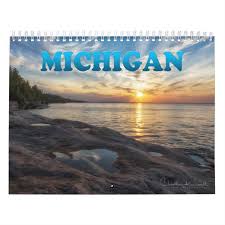 Michigan Calendar Zazzle Com In 2020 Custom Holiday Card Event Template Holidays And Events