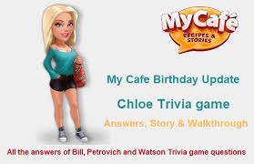 Dr has told me to take these together. My Cafe Chloe Trivia Game Answers And Story Knowledgebear