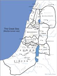 Description12 tribes of israel map.svg. Map Of Canaan Twelve Tribe Portions Bible History Online Bible Mapping Bible History Canaan Map