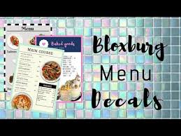 This is a bloxburg s menu d cafe sign resturant menu menu restaurant from i.pinimg.com. Menu Codes For Bloxburg 08 2021