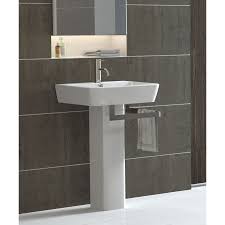 Contemporary décor or minimal bathroom space make a pedestal basin vanity pop. Modern Pedestal Sinks For Small Bathrooms Ideas On Foter