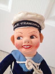 Vintage Norah Wellings RMS Franconia Sailor Cloth Doll VGC