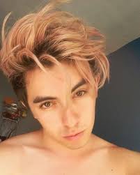 Gold Rose Hair Men Cabello Rosa Hombre Pinkhair Men Hair Color Pixie Hair Color Hair Color Rose Gold