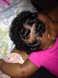 Braid the top section into cornrows and then tie it into a ponytail. Pinterest Fyipinss Black Baby Girl Hairstyles Baby Girl Hairstyles Black Baby Hairstyles