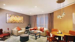 For example the studio one bedroom apartments would integrate the bedroom, living room and the kitchen into a common place called the living space. Grand Suite 1 Bedroom Grand Cosmopolitan Hotel Dubai