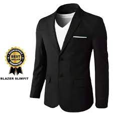 Pin on sewa baju akad nikah muslim sewa beskap jas akad from id.pinterest.com. Terbaru Jas Blazer Pria Formal Warna Hitam List Putih Kancing 2 Blazer Pria Formal Original Shopee Indonesia