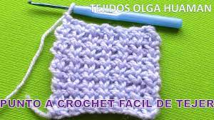 Facil puntos tejidos a crochet. Punto Facil De Tejer A Crochet Para Aplicar En Sueteres Gorros Bufandas Youtube