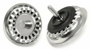 pair of kitchen sink basket strainer