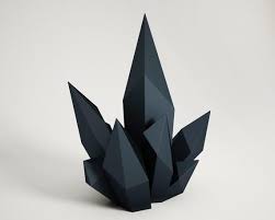 Diy Paper Craft Crystal 3d Papercraft Model Pdf Template Etsy In 2020 Paper Crafts Paper Crafts Diy Diy Paper