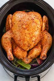 A whole chicken about 12 hours.plan on about 24 hours to thaw a 5lb chicken in the refrigerator. Slow Cooker Whole Chicken Cafe Delites
