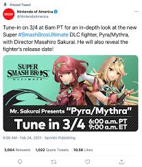 Ultimate, marth's counter retains the same stance and attack animation as in his quotes are different from marth's during a successful counterattack, either grunting or saying い. Super Smash Bros Ultimate Xenoblade Chronicles 2 S Pyra And Mythra Presentation Announced Ign