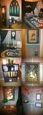 Slytherin Dorm Room I Want To Redo My Room Now Harry Potter Room Decor Harry Potter Room Harry Potter Bedroom