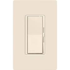 Check the rating on the dimmer. Lutron Diva Led Dimmer Switch For Dimmable Led Halogen Incandescent Bulbs Sp Or 3 Way L The Home Depot Canada
