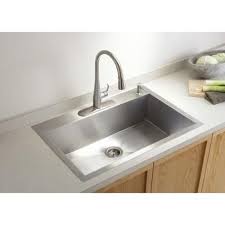 kohler vault dual mount stainless steel