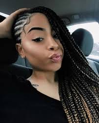 Growing up, i wasn't allowed to wear my hair braided. Love This Side Braid Swang Lemonade Braids Hairstyles Box Braids Hairstyles Cornrow Hairstyles