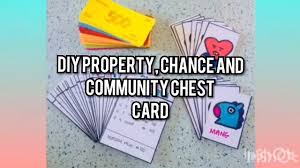 Keep the cards' actions the same but customize the text to fit your theme. Diy Monopoly Part 2 Property Chance And Community Chest Card Philippines Youtube