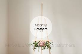 Download Easel Mockup Wedding Easel Mock Up Creative Illustrator Templates Creative Market