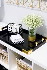 Black And White Home Decor Accessories Home Office Tour Work Office Decor Gold Office Decor White Office Decor