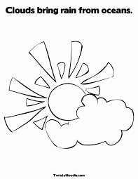 Coloring pages for sun and cloud (nature) ➜ tons of free drawings to color. Sun And Cloud Coloring Pages Coloring Page Coloring Home