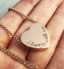 Diamonds made from ashes of your loved one. Rose Gold Urn Necklace Silver Cremation Jewelry Always By Etsy Gold Urn Necklace Urn Necklaces Silver Cremation Jewelry