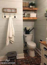 See more ideas about bathroom inspiration, beautiful bathrooms, bathroom design. Modern Rustic Bathroom Farmhouse Room Makeover Modern Farmhouse Bathroom Farmhouse Bathroom Brick Floor Bathroom
