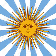 The sun of may design was added to the flag in 1818. Argentina Card Poster Vector Illustration With Sun And Flag Royalty Free Cliparts Vectors And Stock Illustration Image 61564421