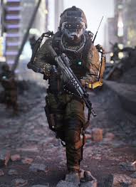 Call Of Duty Advanced Warfare Player With Guns And Gas Mask Mobile W Mejores Fondos De Pantalla De Videojuegos Imagenes De Video Juegos Fondos De Pantalla Nike