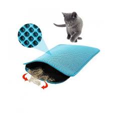 Cleanstep Elekli Kedi Tuvalet Onu Paspasi 60x45 Cm Turkuaz Petburada