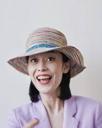 anthony peto grace panama crochet multicolore bleu Ventes exceptionnelles