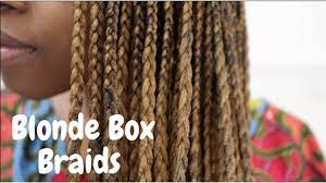 Honey blonde and honey brown hair. Loose Beyonce Honey Blonde Box Braids On Black Natural Hair Youtube