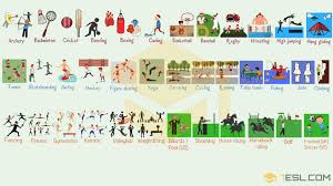 Learning sports names in english will help students to talk about the sports that they like to play on this page, you'll find an extensive list of sports names in english. List Of Sports Names Of Different Types Of Sports And Games 7esl