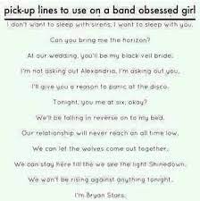 Band Pick Up Lines Pick Up Lines Music Pick Up Lines Ask Out