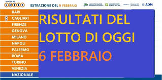 Novitá per il gioco del lotto: Estrazioni Del Lotto Di Oggi 6 Febbraio 2021 Risultati