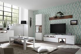 Finde deine moderne wohnwand in hochglanz oder landhausstil. Quadrato Wohnwand Milano Weiss Und Nussbaum Mobel Letz Ihr Online Shop