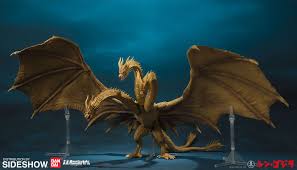 Rei Ghidorah Sh Monsterarts Figura Colecionaveis Sideshow Godzilla Figures Godzilla Vs King Ghidorah Kaiju Monsters