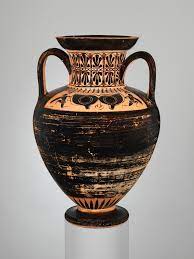 Attributed to the Antimenes Painter | Terracotta neck-amphora (jar) |  Greek, Attic | Archaic | The Metropolitan Museum of Art