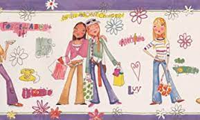 Shop now for wallpapers and wallpaper borders paintable wallpaper and grasscloth. Girls Power White Wallpaper Border For Teens Bedroom Bathroom Roll 15 X 9 Amazon Com