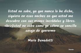 Antología poética de mario benedetti. Poemas De Amor Mario Benedetti Literato 4