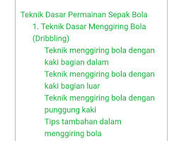 Setelah gol untuk menggiring bola dalam pertandingan sepak bola, kecuali â€¦ *. Gerakan Membawa Bola Dilakukan Dengan Menggunakan Kaki Menuju Daerah Tim Lawan Dan Menerobos Brainly Co Id