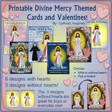 Divine Mercy Themed Valentines Great For Boys And Girls And Teachers Too Catholic Inspired Divine Mercy Themed Cards Catholic Valentines