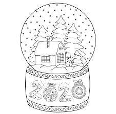 Print out the template on cardstock / heavier print paper. 22 Free New Year 2020 Coloring Pages Printable