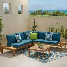 Maybe you would like to learn more about one of these? Arlington 5 Seat Acacia Sectional Sofa Set By Christopher Knight Home Overstock 28751611