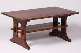 When purchasing furniture, few pieces warrant the meticulous deliberation that dining tables do. Lot Art Contemporary Gustav Stickley Designed Coffee Table