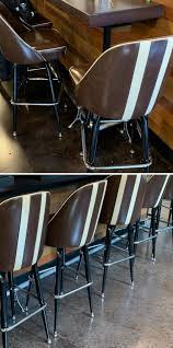 Striped Bar Stools By Richardson Seating Corporation At Wahlburgers Industrial Style Coffee Table Bar Design Restaurant Bar Stools